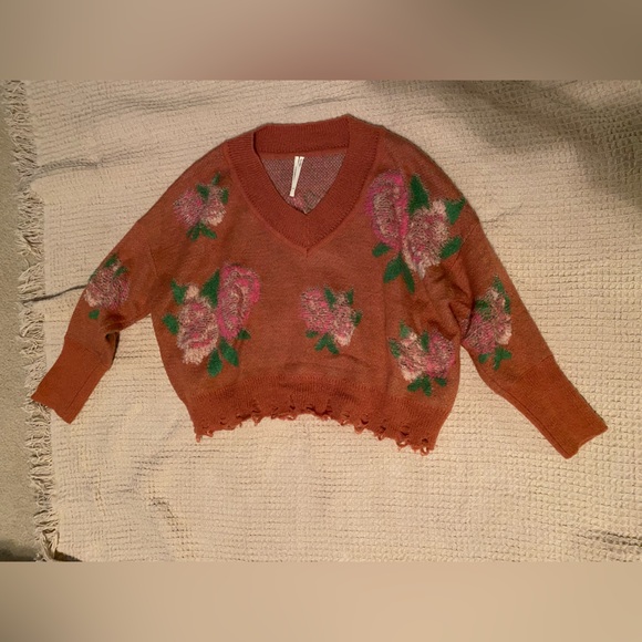 Anthropologie Flower Sweater Size Small - Picture 1 of 10